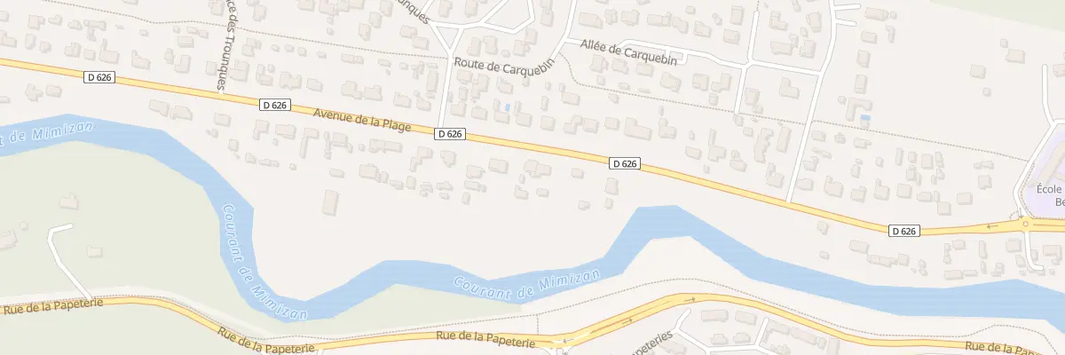 Plan du 55 Av de la Plage à Mimizan