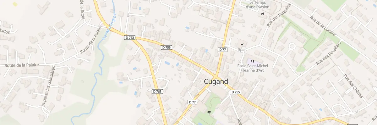 Plan du 7 Rue du pont à Cugand-la-Bernardière