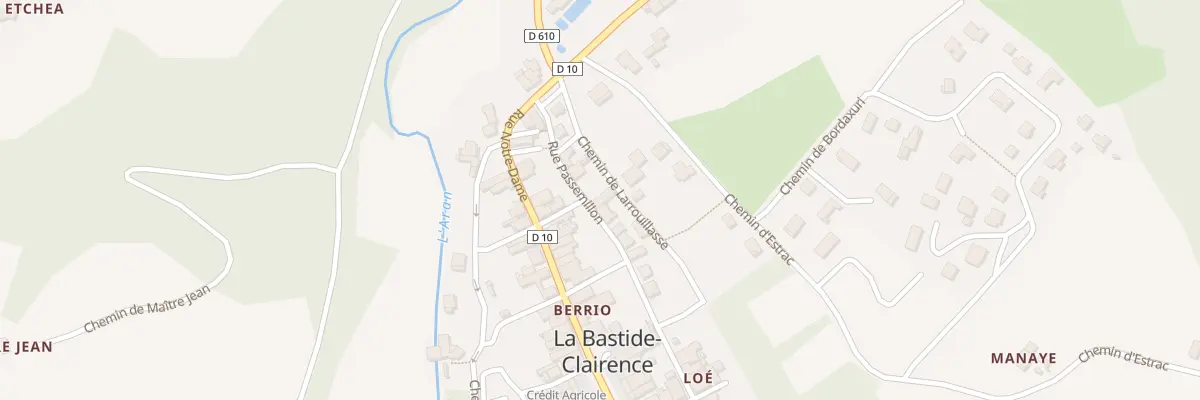 Plan du 5008 Le Bourg à La Bastide-Clairence