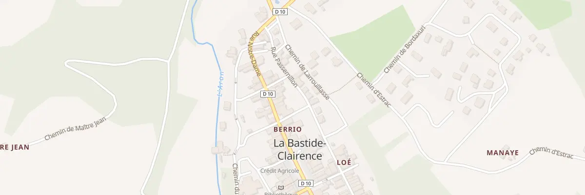 Plan du 5057 Le Bourg à La Bastide-Clairence