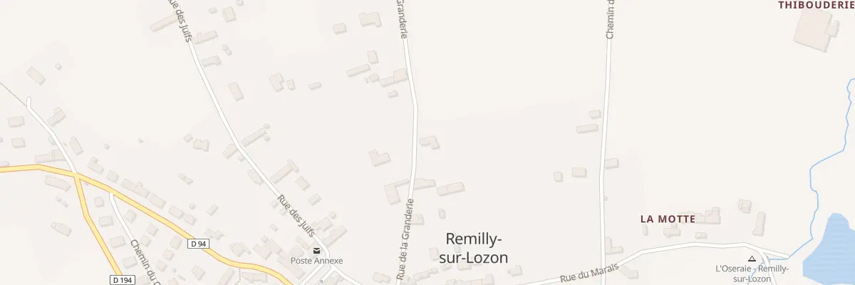 Plan du 10 Rue de la Granderie à Remilly Les Marais