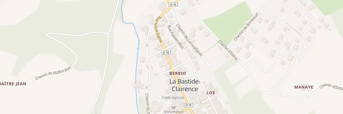 Plan du 5058 Le Bourg à La Bastide-Clairence
