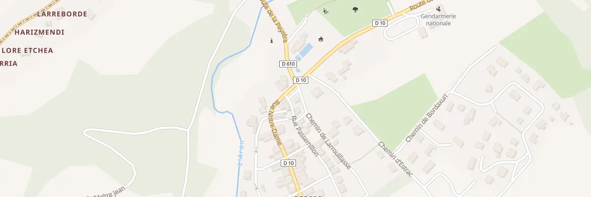 Plan du 5005 Le Bourg à La Bastide-Clairence