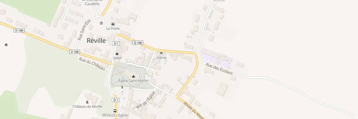 Plan du 20 Rue des Ecoliers à Réville