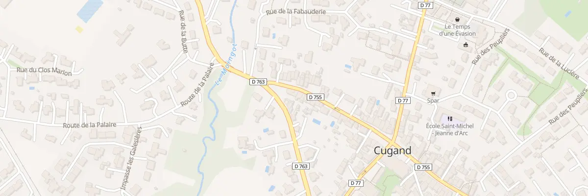 Plan du 25 Rue du pont à Cugand-la-Bernardière