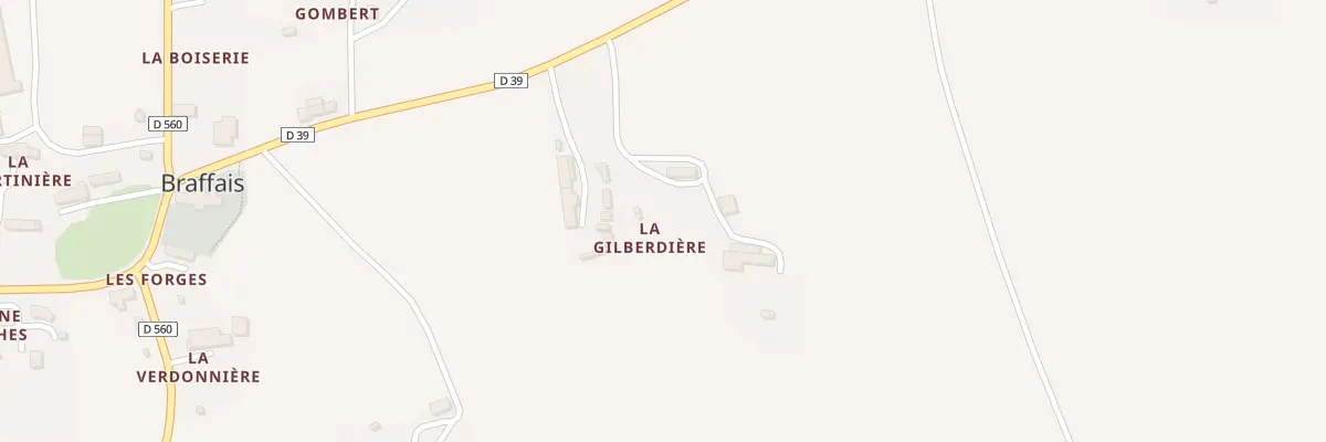 Plan du 4 La Gilberdiere - Braffais à La Chaise-Baudouin