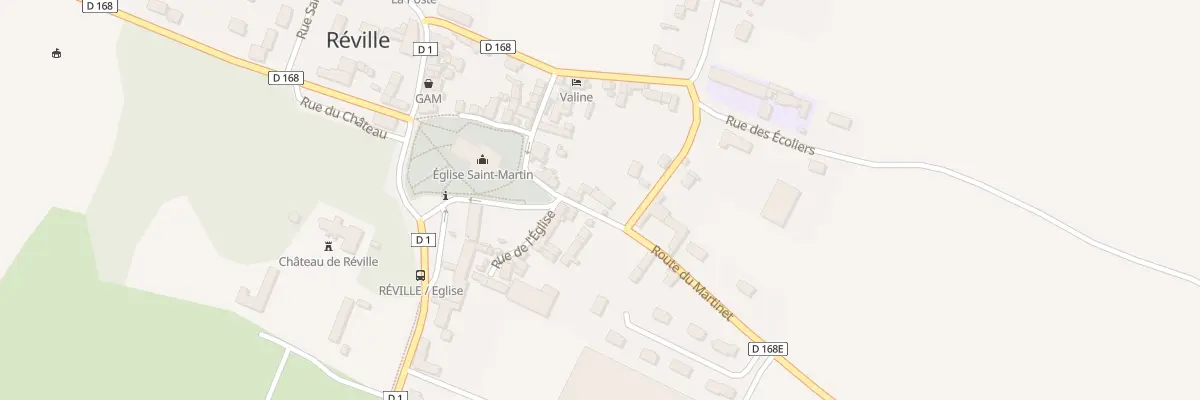 Plan du 23 Rue de l’Eglise à Réville