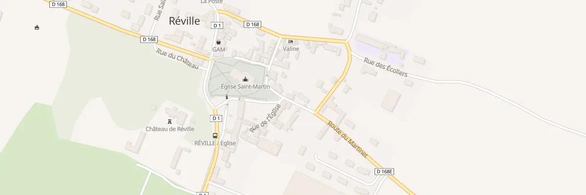 Plan du 21 Rue de l’Eglise à Réville