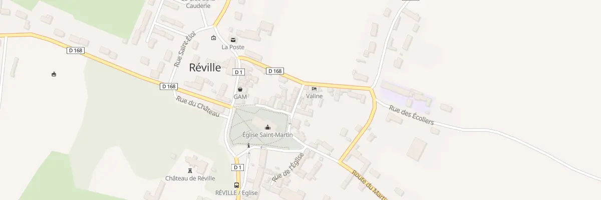 Plan du 5 Rue de l’Eglise à Réville