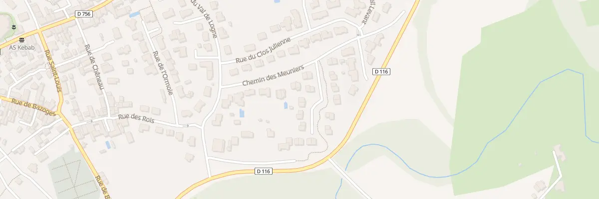 Plan du 6 Rue maitre pierre à Vallet