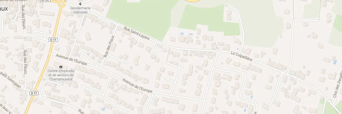 Plan du 38 Rue Saint Lazare (Champtx) à Orée d’Anjou