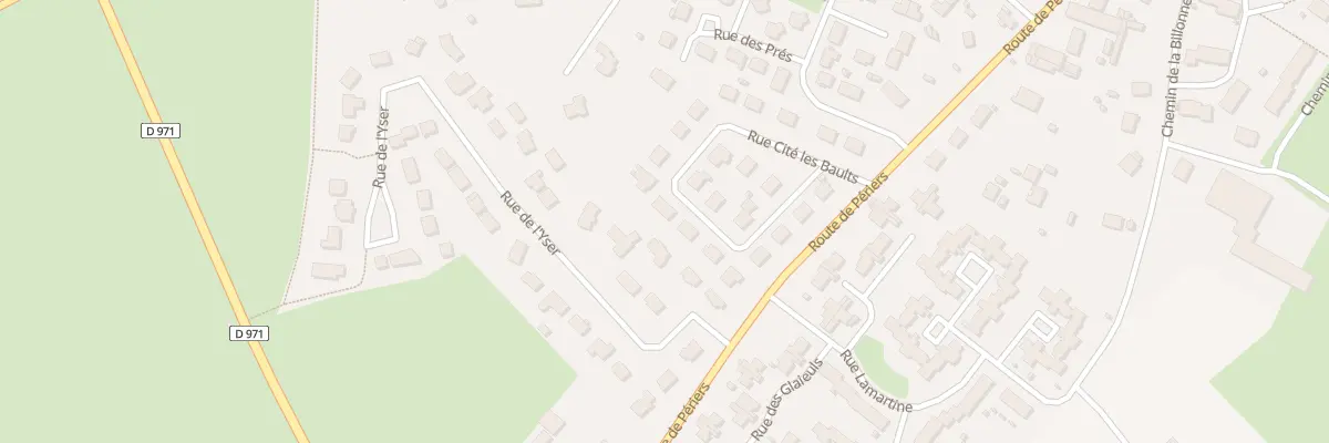 Plan du 20 Rue Cité les Baults à Carentan-les-Marais