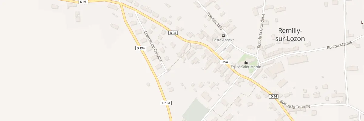 Plan du 13 Rue de la Croix Ginard à Remilly Les Marais