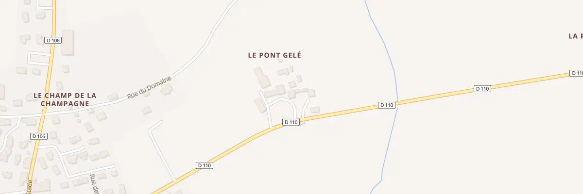 Plan du 4 Le Pont Gelé à Vergéal