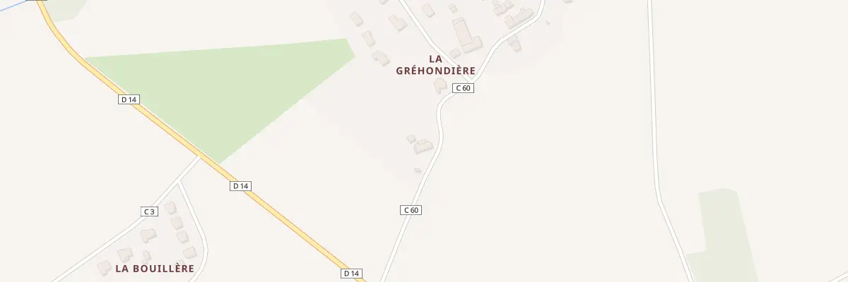 Plan du 220 La Gréhondière à Teillé