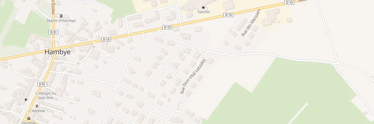 Plan du 4 Rue Dom Vital Lehodey à Hambye