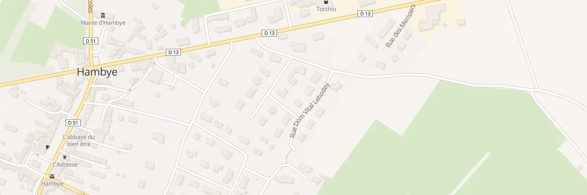 Plan du 6 Rue Dom Vital Lehodey à Hambye