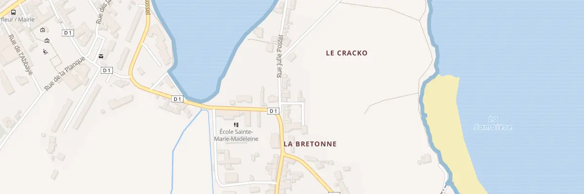 Plan du 28 Rue Julie Postel à Barfleur