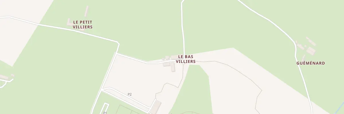 Plan du 14 Le Bas Villiers au Châtellier