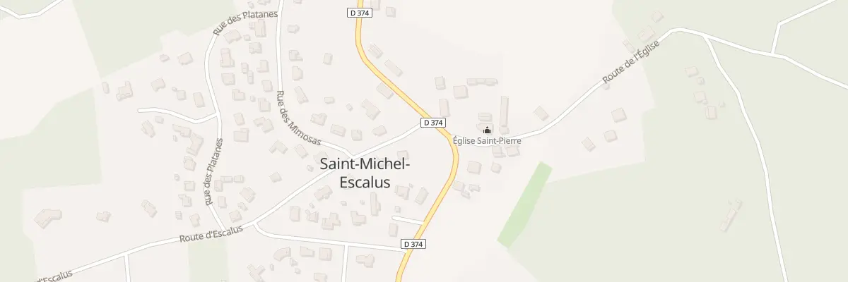 Plan du 25 Rte d’Escalus à Saint-Michel-Escalus