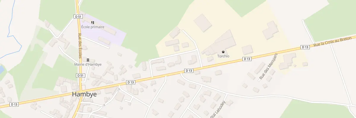 Plan du 43 Rue La Croix au Breton à Hambye