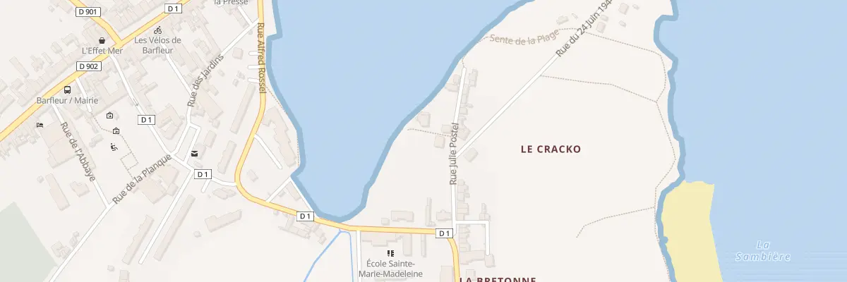 Plan du 480 Le Pivent à Barfleur