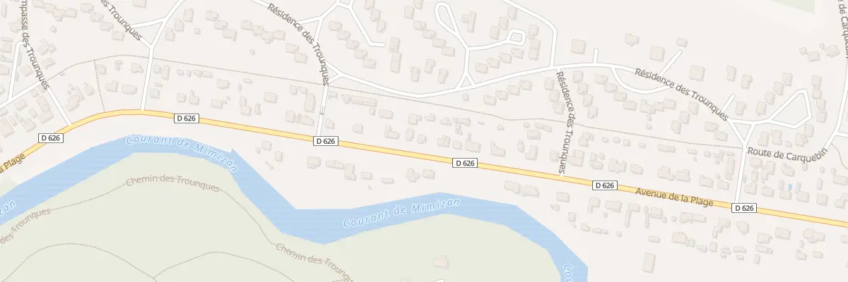 Plan du 130 Av de la Plage à Mimizan