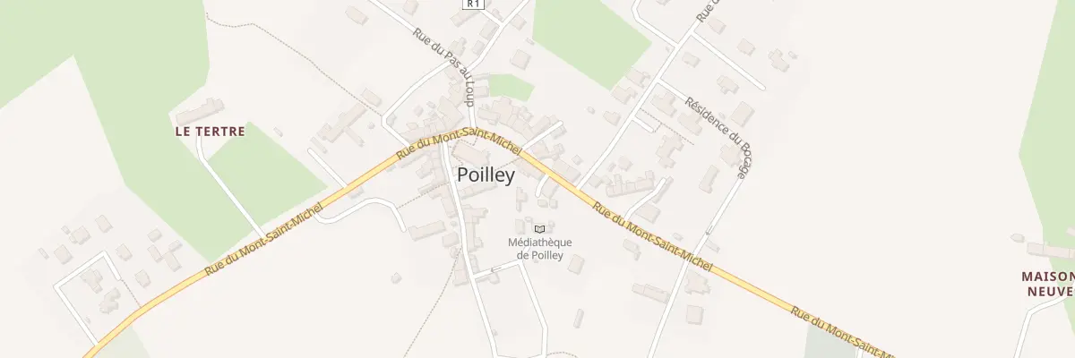 Plan du 7 Rue du Mont Saint Michel à Poilley