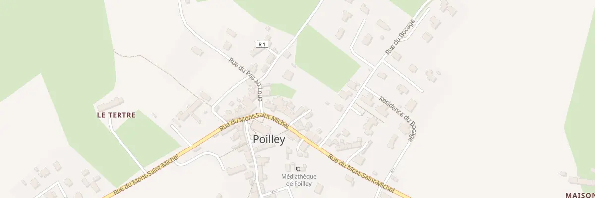 Plan du 24 Rue du Mont Saint Michel à Poilley