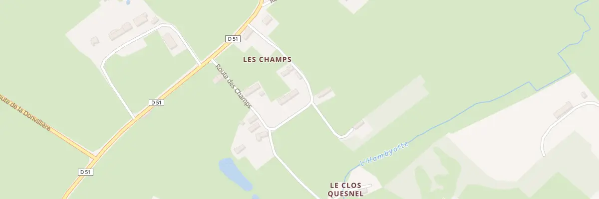 Plan du 14 Rte des Champs à Hambye