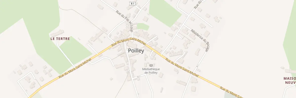 Plan du 9 Rue du Mont Saint Michel à Poilley