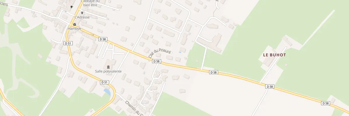 Plan du 6 Cité du Prieuré à Hambye