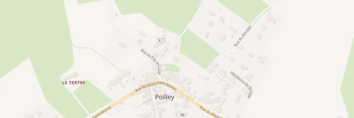Plan du 2 Che du Château à Poilley