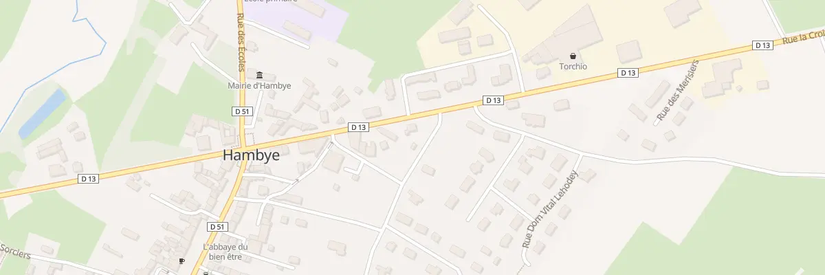 Plan du 16 Rue La Croix au Breton à Hambye