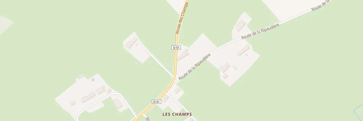 Plan du 1 Rte de la Ripaudière à Hambye