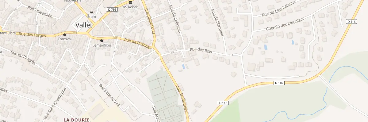 Plan du 10 Rue des rois à Vallet