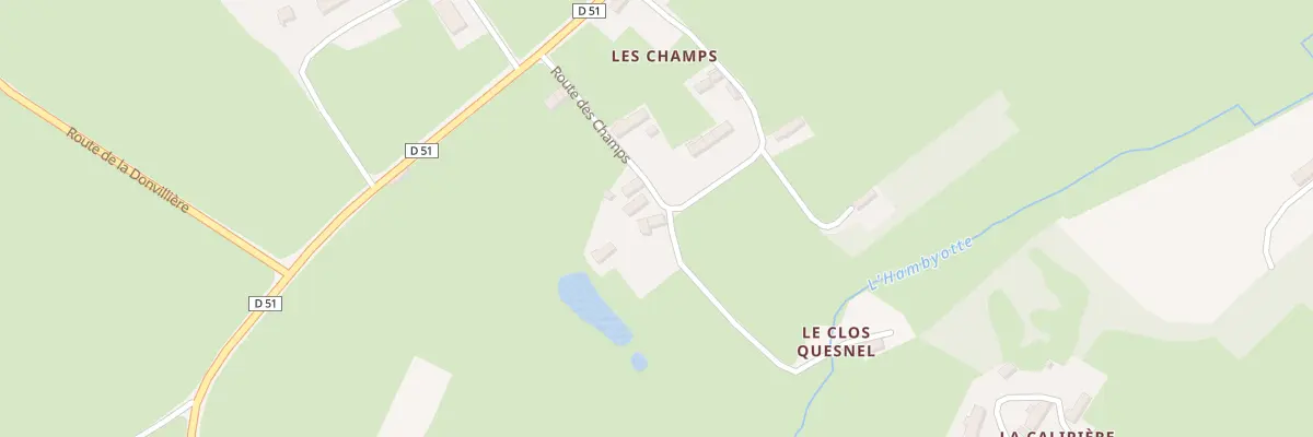 Plan du 8 Rte des Champs à Hambye