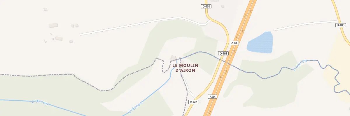 Plan du 1 Le Moulin d’Airon Rouffign à Bourguenolles