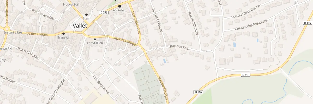 Plan du 6 Rue des rois à Vallet