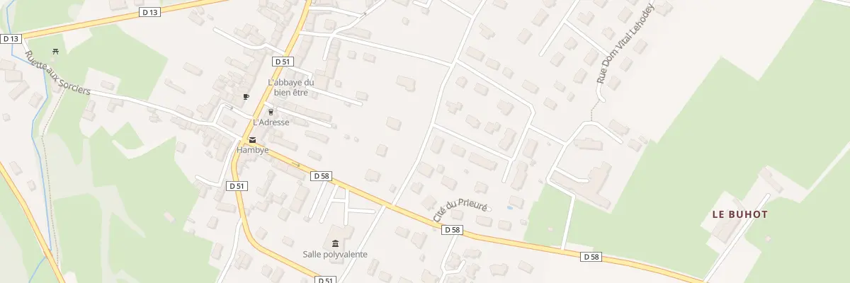 Plan du 22 Rte des Alliés à Hambye