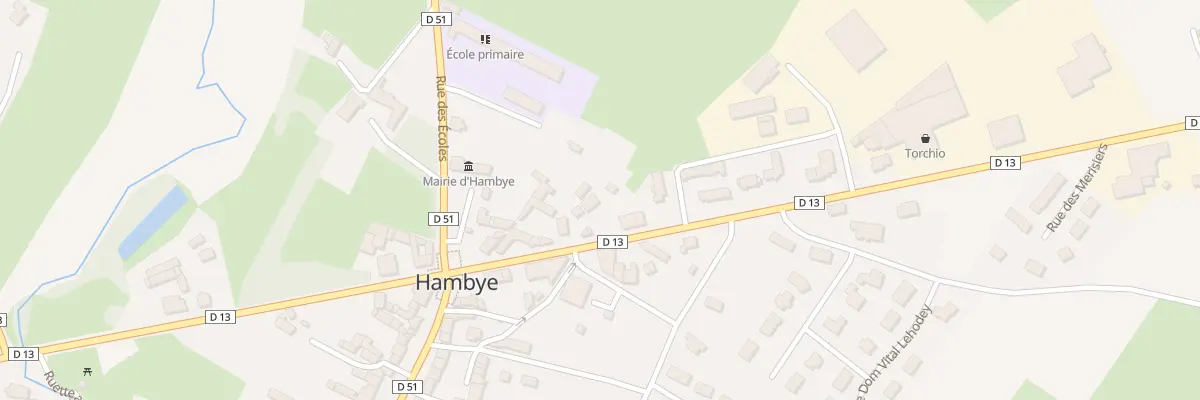Plan du 23 Rue La Croix au Breton à Hambye