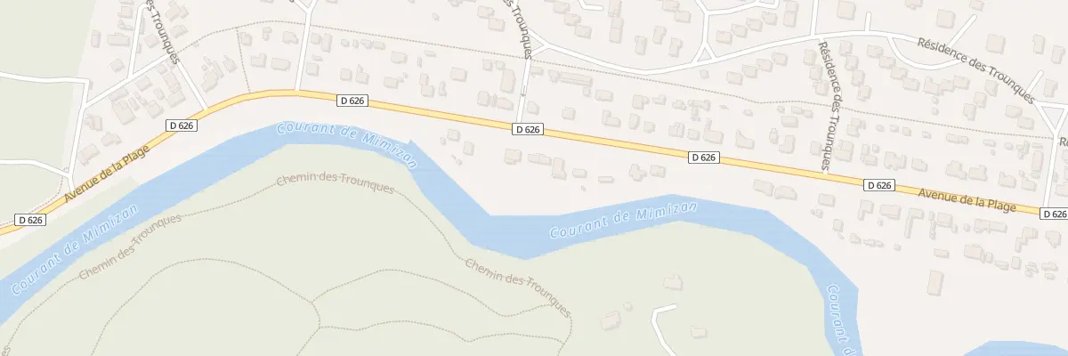 Plan du 85Q Av de la Plage à Mimizan