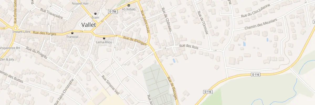 Plan du 37 Rue de Bazoges à Vallet