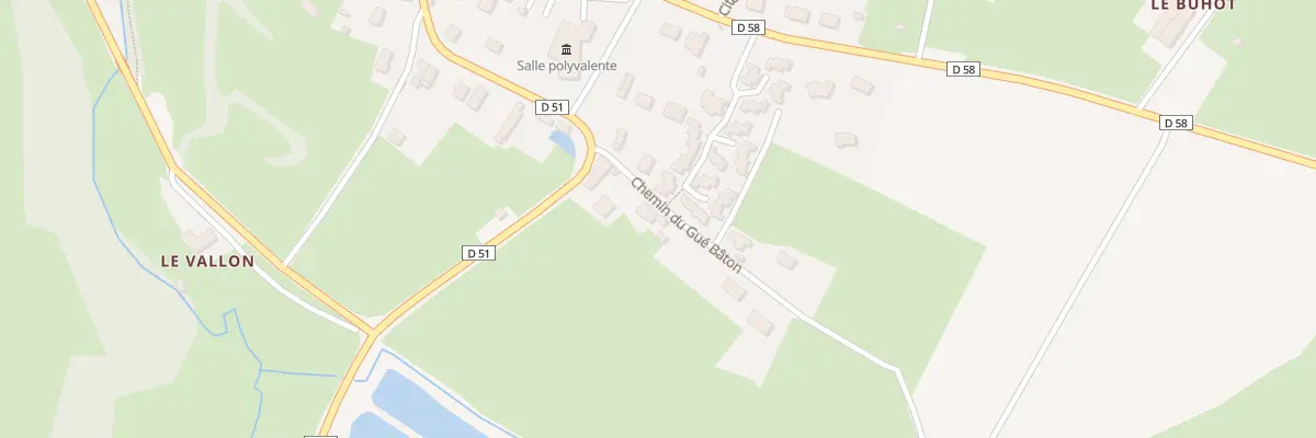 Plan du 6 Che du Gué Bâton à Hambye