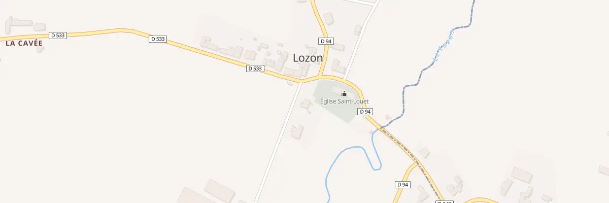 Plan du 1 Rue du Vieux Moulin - Lozon à Marigny-Le-Lozon