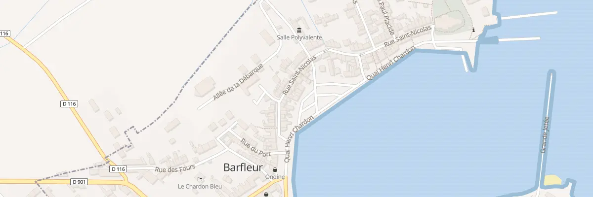 Plan du 28 Quai Henri Chardon à Barfleur