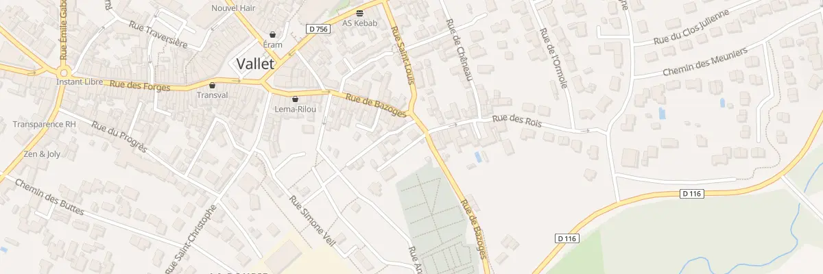 Plan du 48 Rue de Bazoges à Vallet
