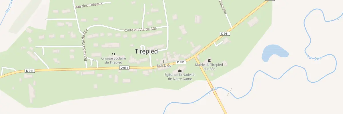 Plan du 62 Rte d’Avranches - Tirepied à Tirepied-sur-Sée