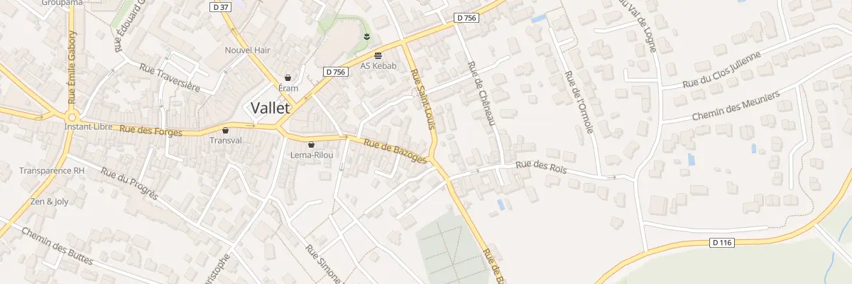 Plan du 35 Rue de Bazoges à Vallet