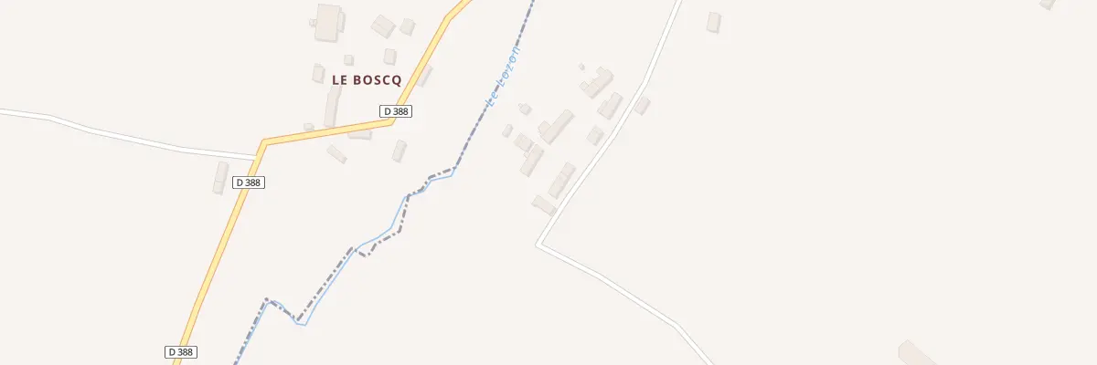 Plan du 1 Le Boscq à Carantilly
